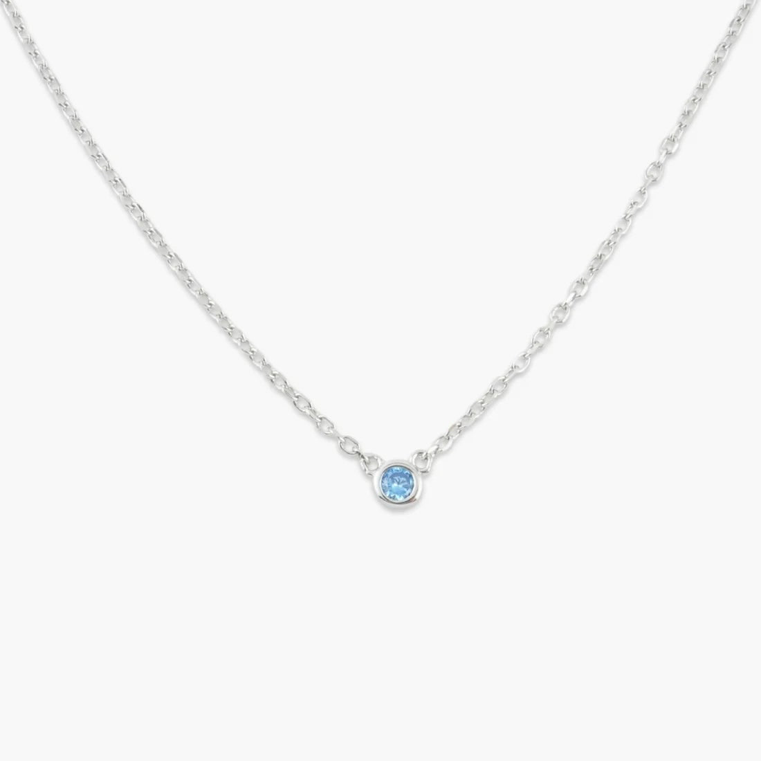 crystal prime necklace aqua blue