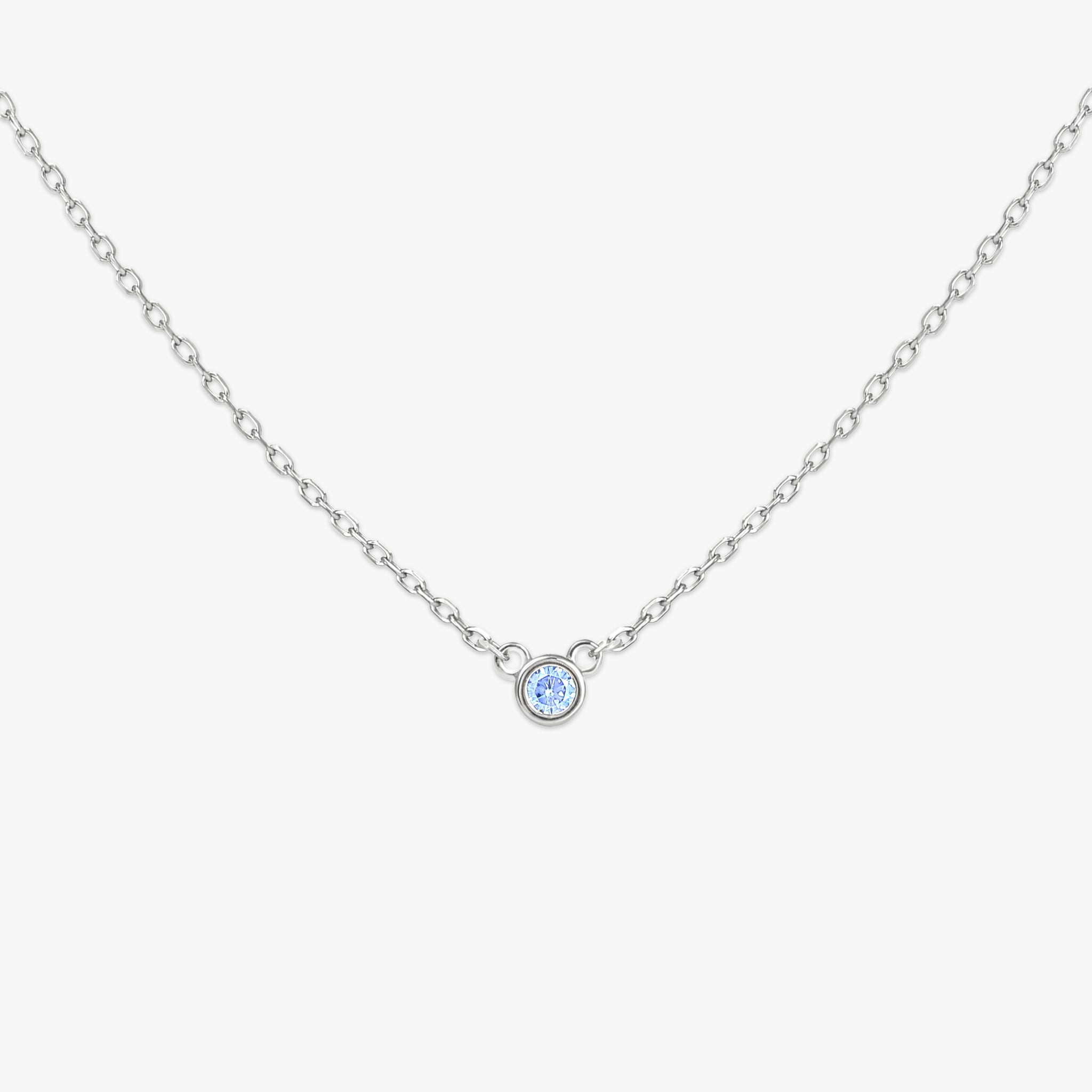 crystal prime necklace aqua blue