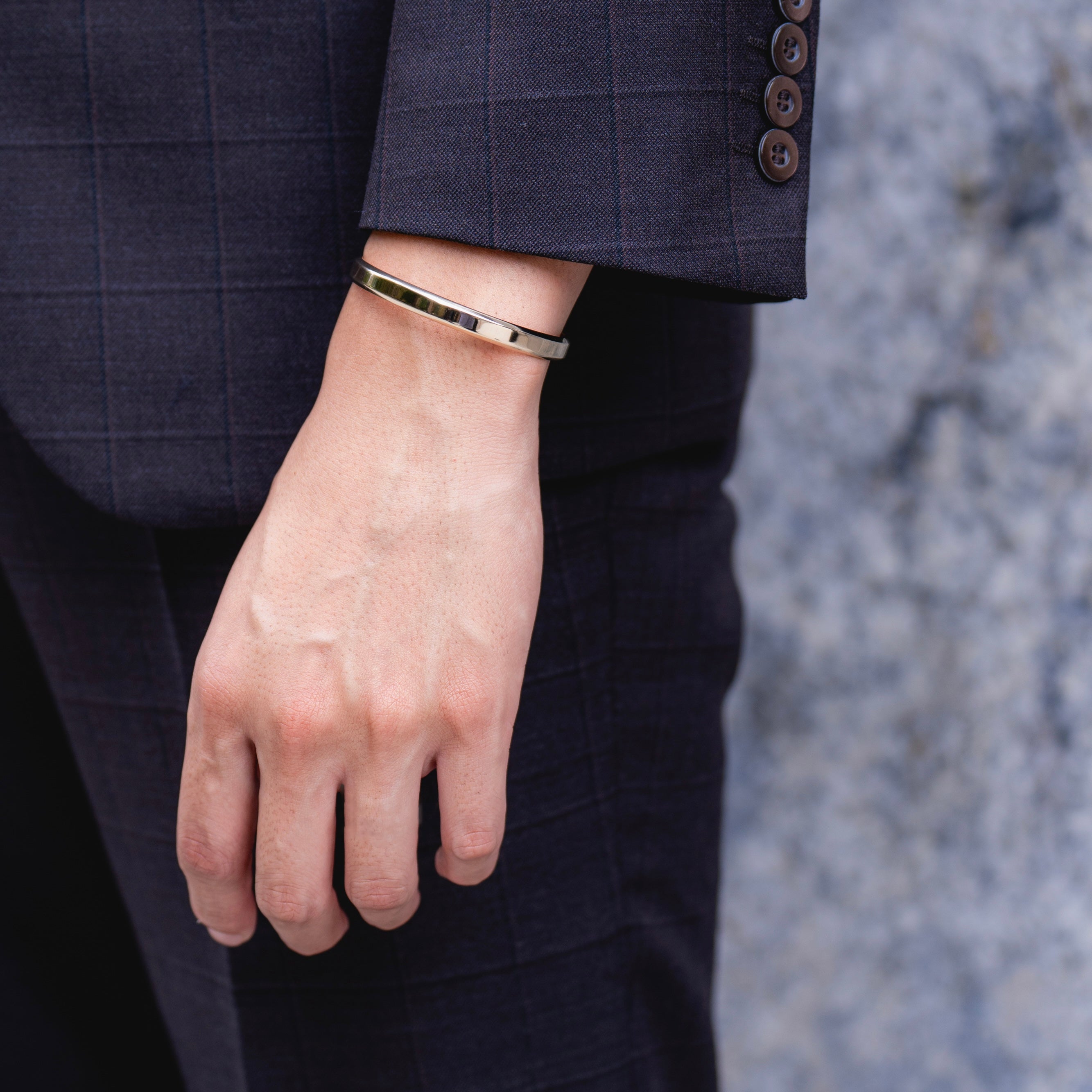 オーセンティック バングル クラシック ホワイトゴールド