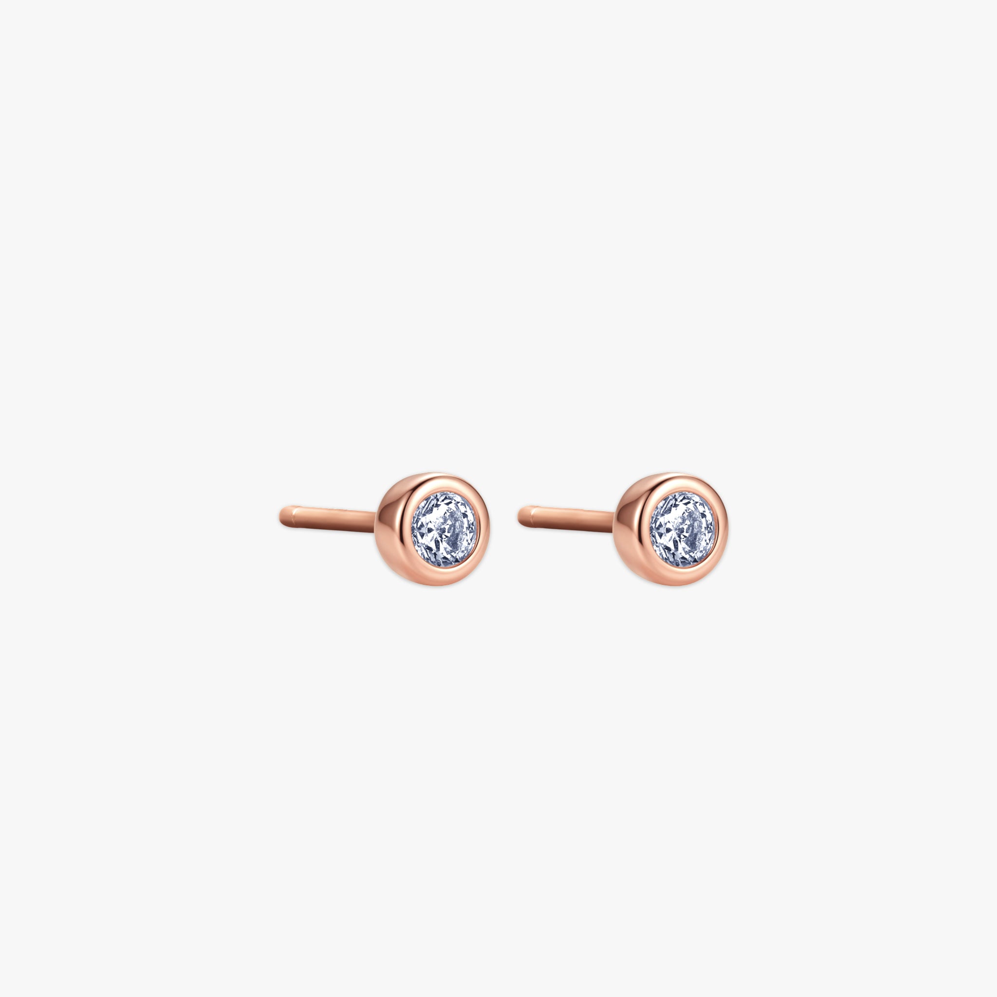 crystal prime earrings rose gold