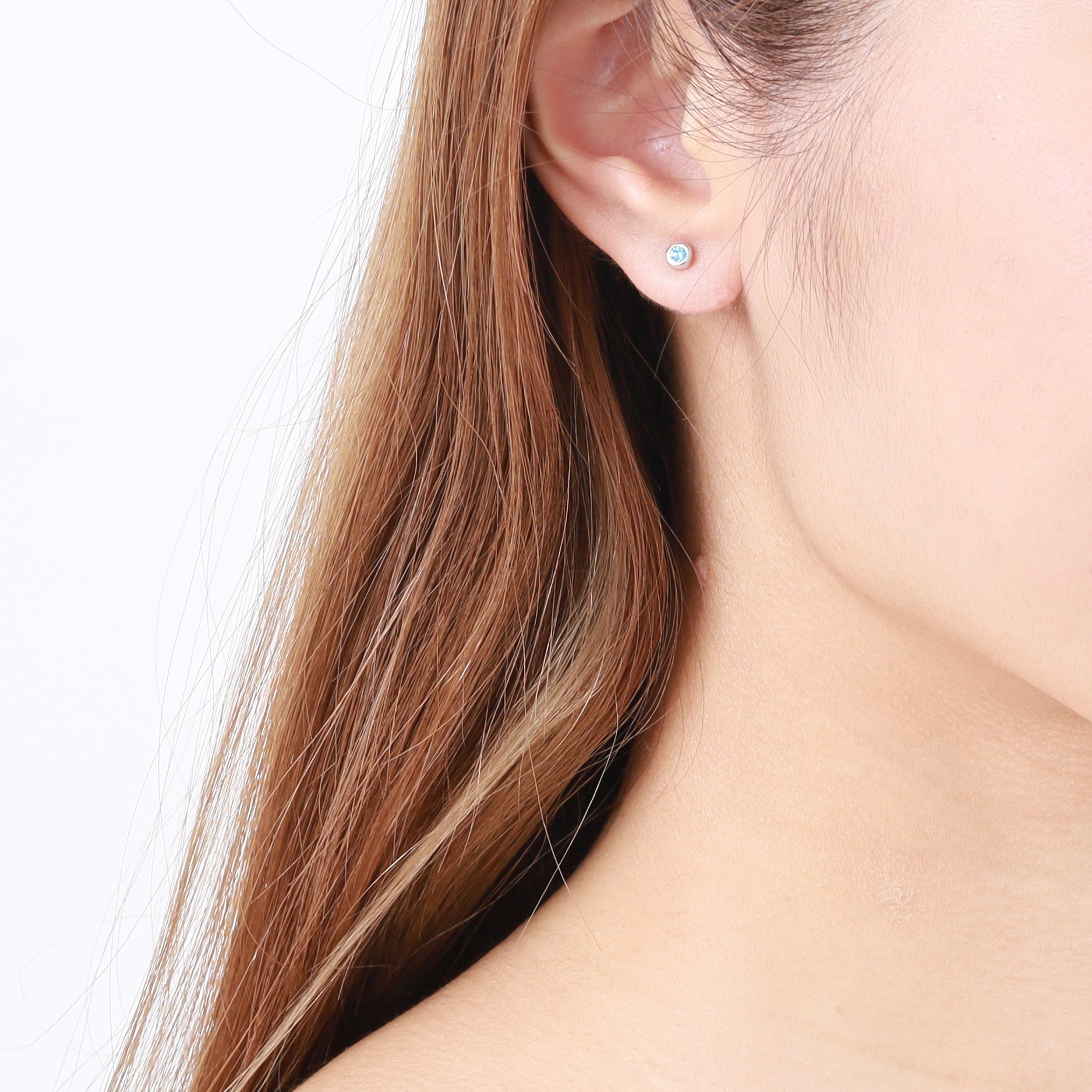 クリスタル プライム ピアス アクアブルー - MK&T