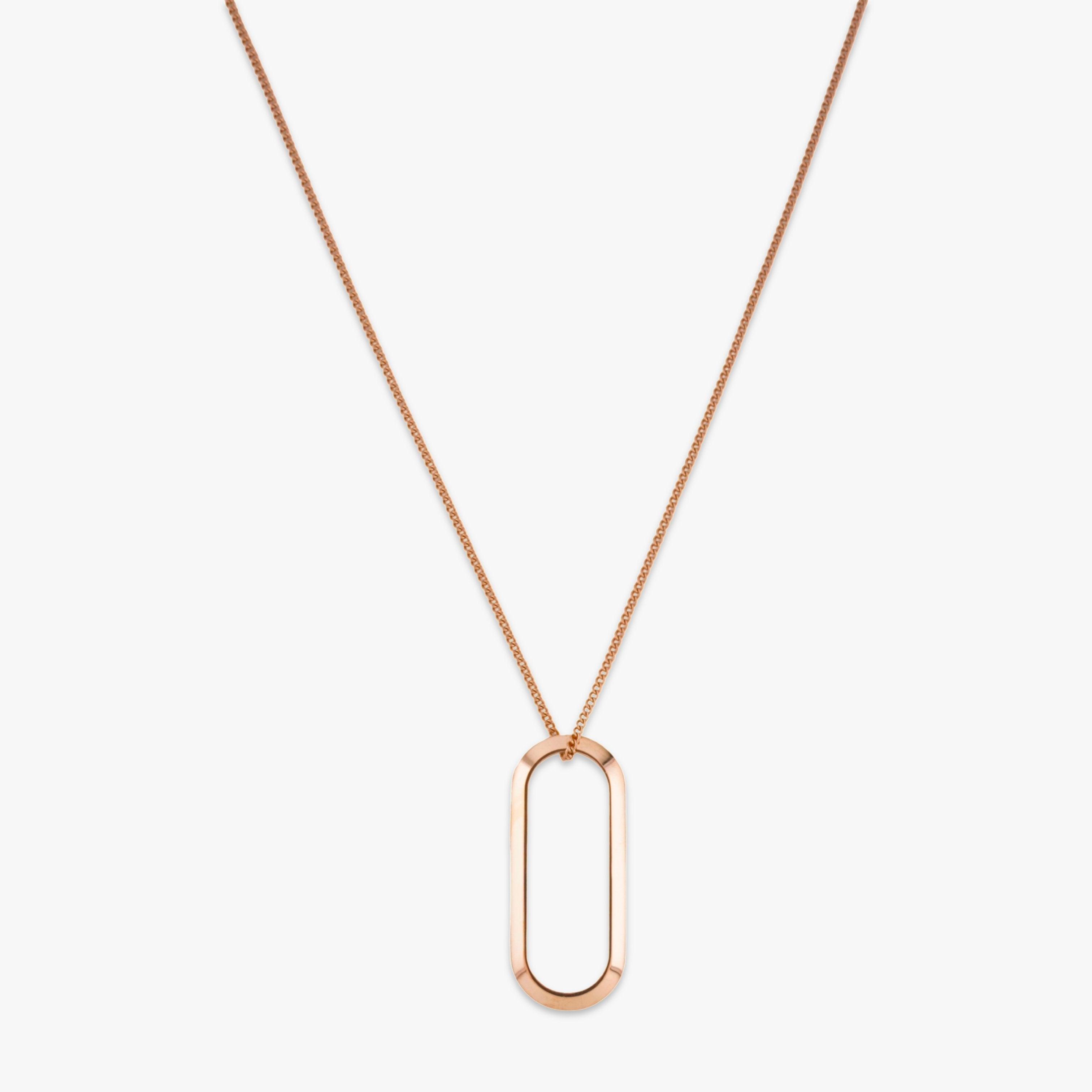 オープン タグ ペンダント ローズゴールド - MK&T