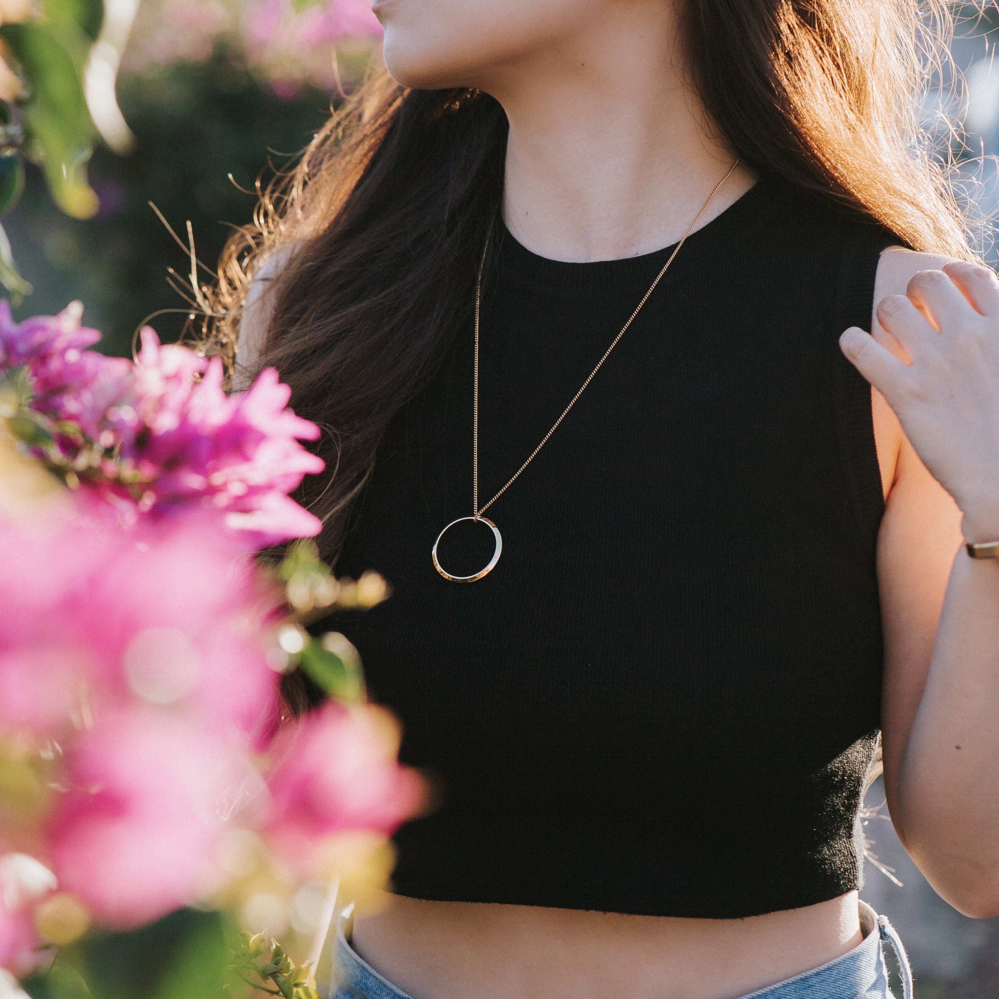 オープン サークル ペンダント ローズゴールド - MK&T