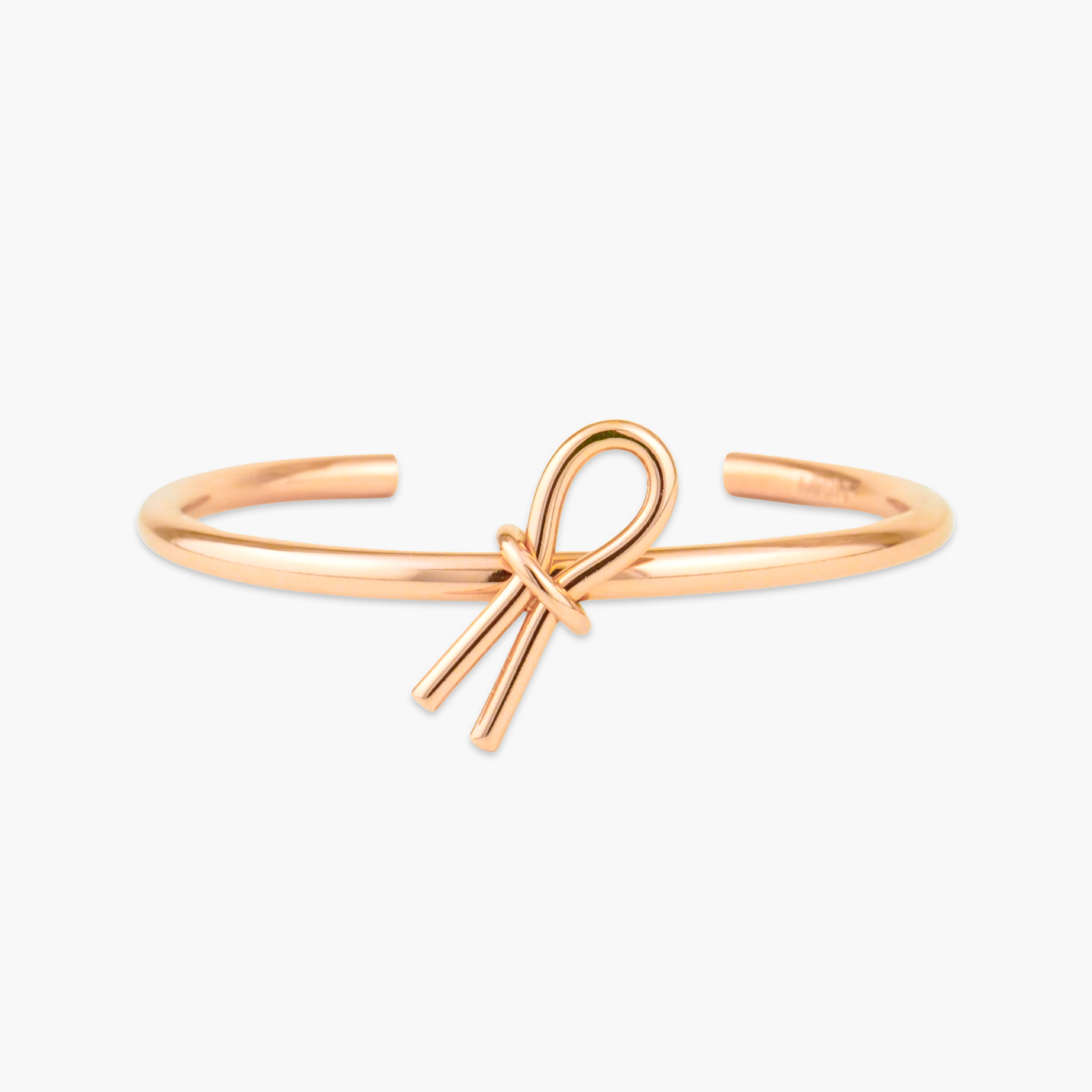 icon knot bracelet rose gold