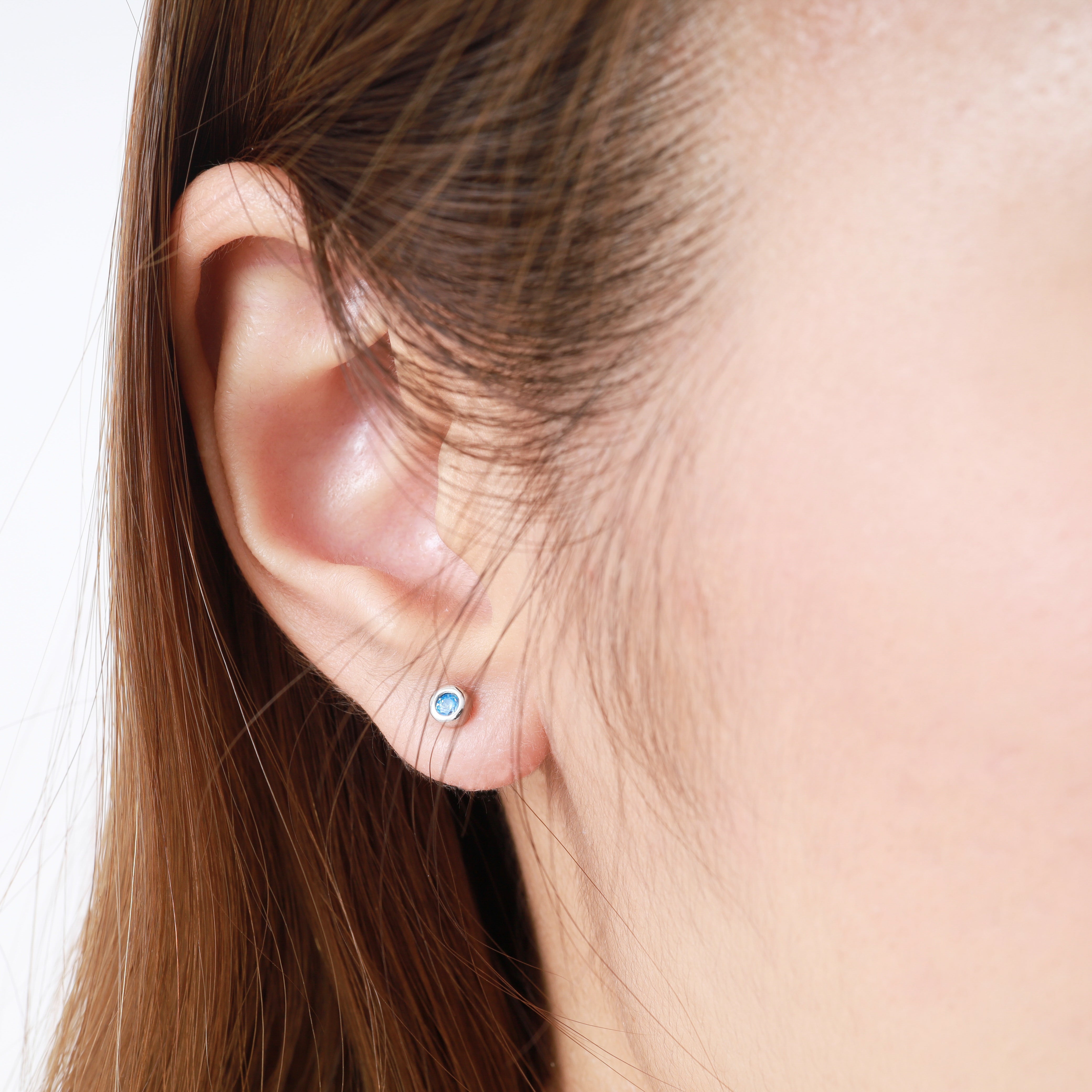 クリスタル プライム ピアス アクアブルー - MK&T