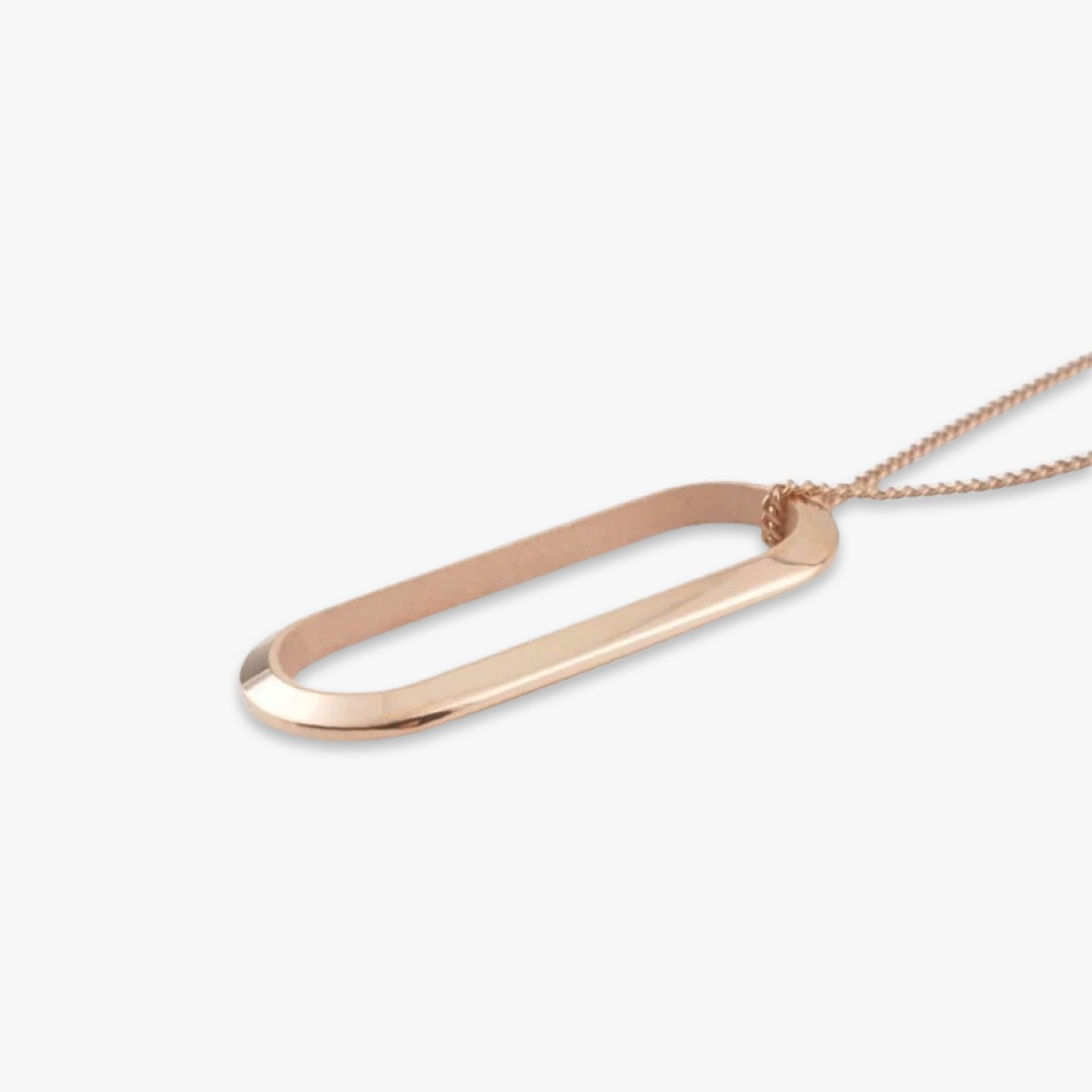 オープン タグ ペンダント ローズゴールド - MK&T