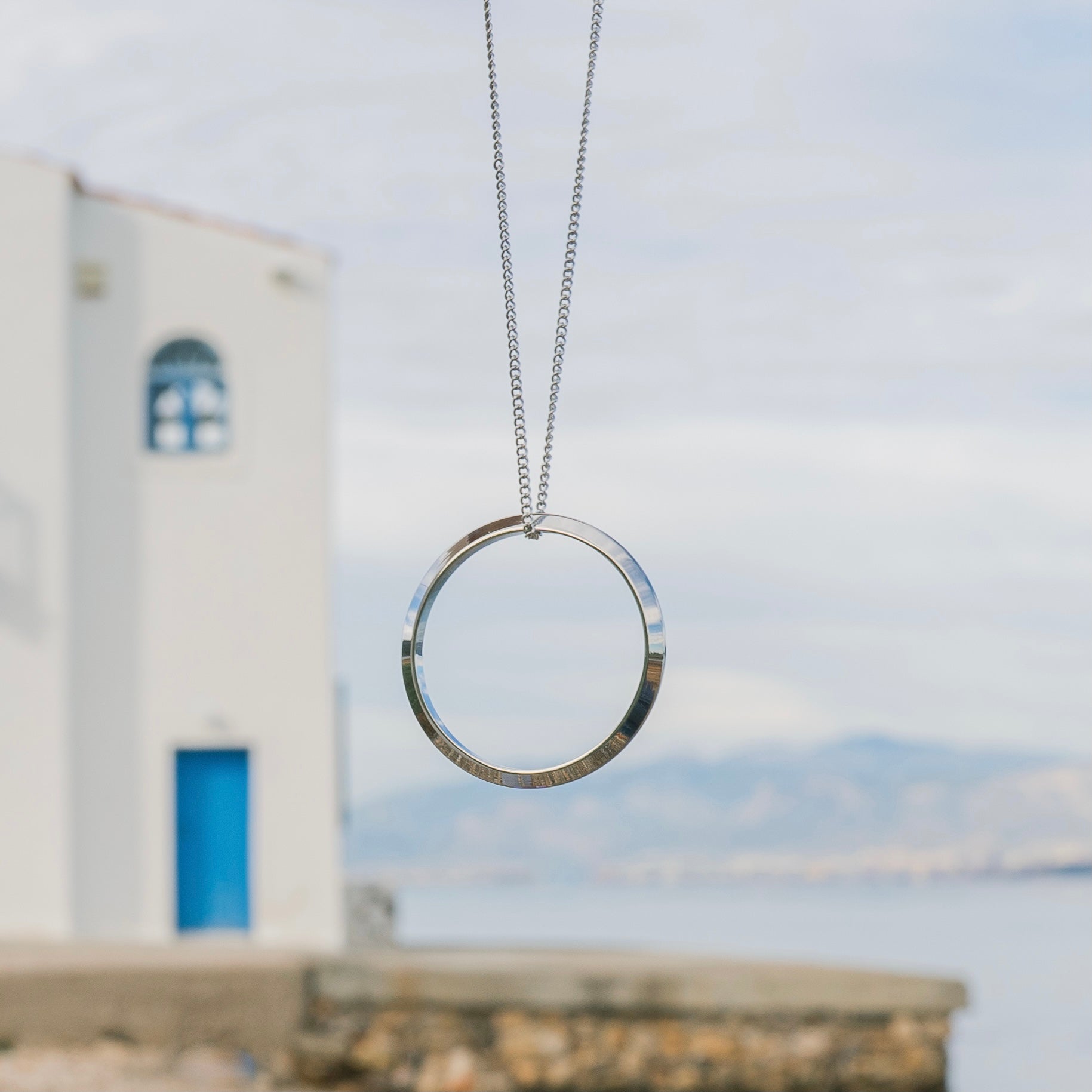 オープン サークル ペンダント シルバー - MK&T