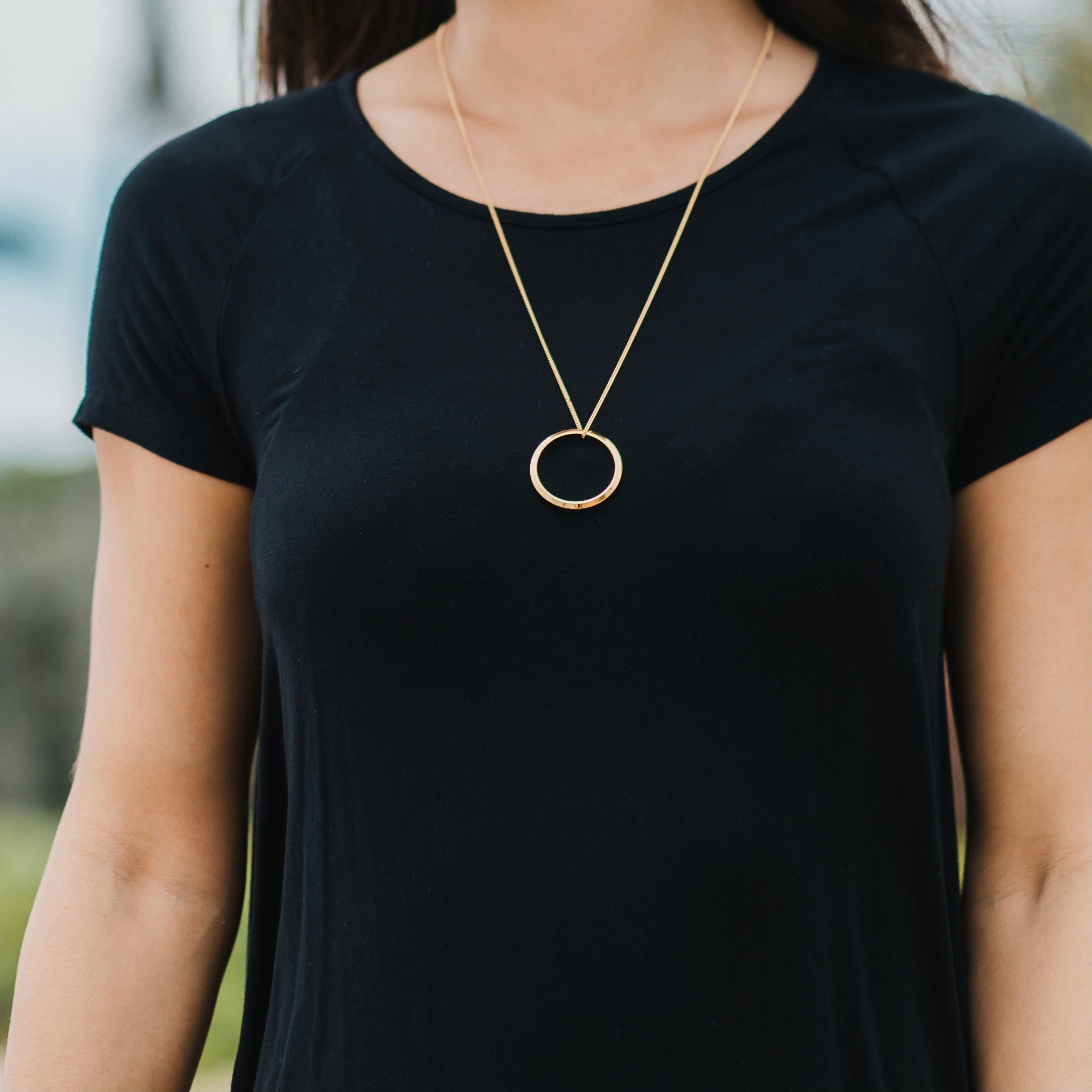 オープン サークル ペンダント ゴールド - MK&T