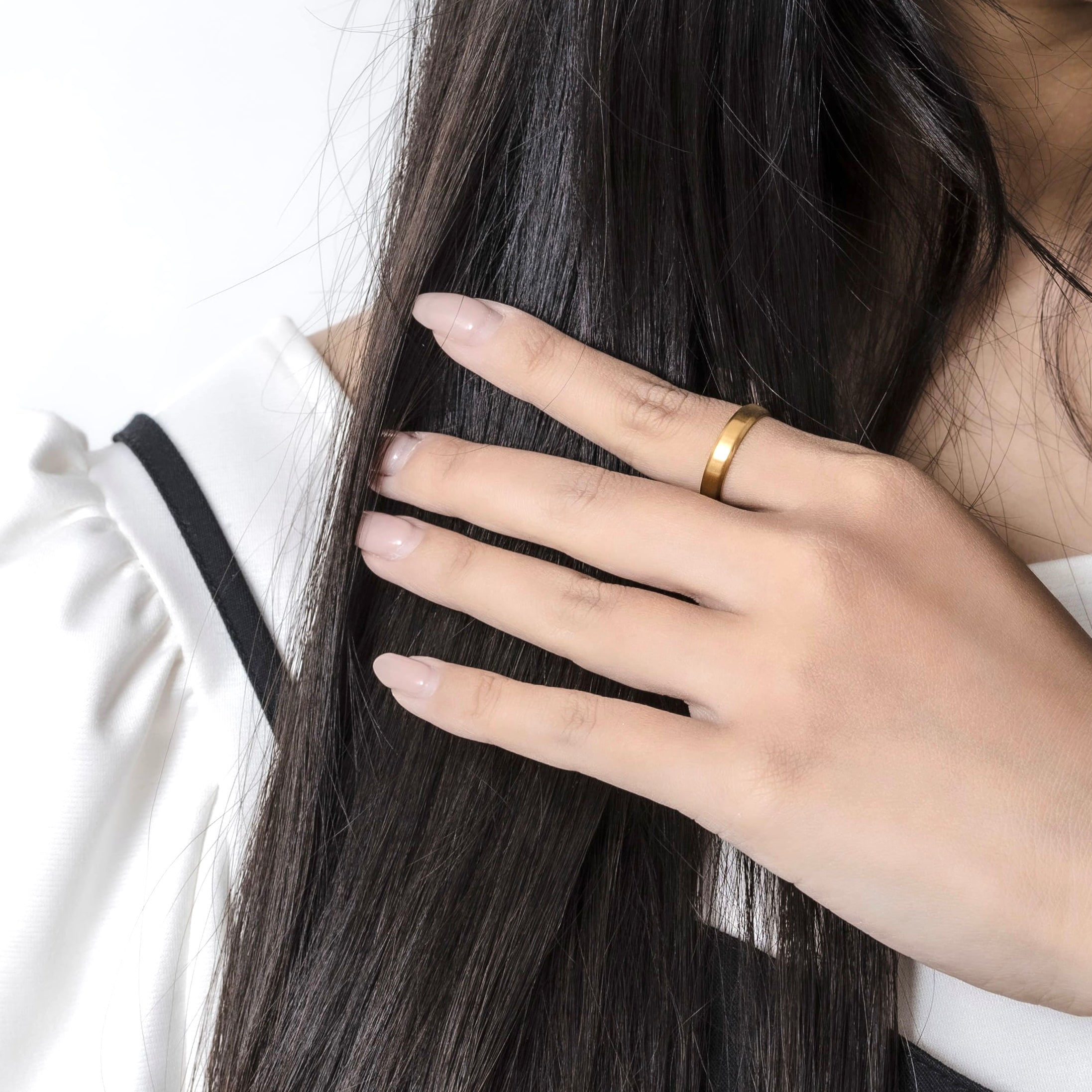 オーセンティック リング オープン マットゴールド - MK&T