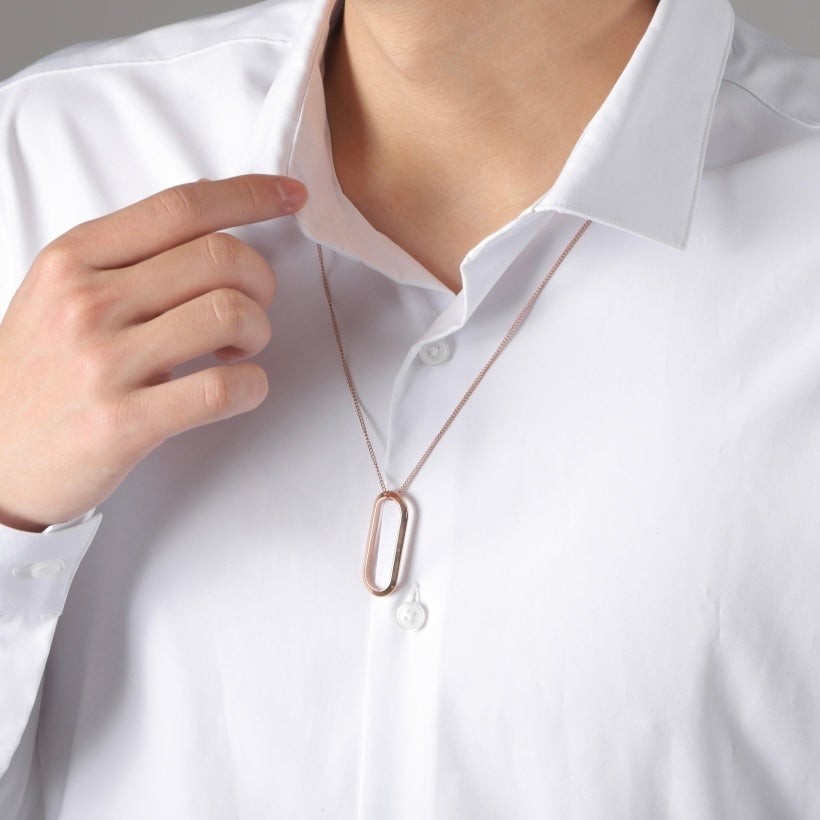 オープン タグ ペンダント ローズゴールド - MK&T