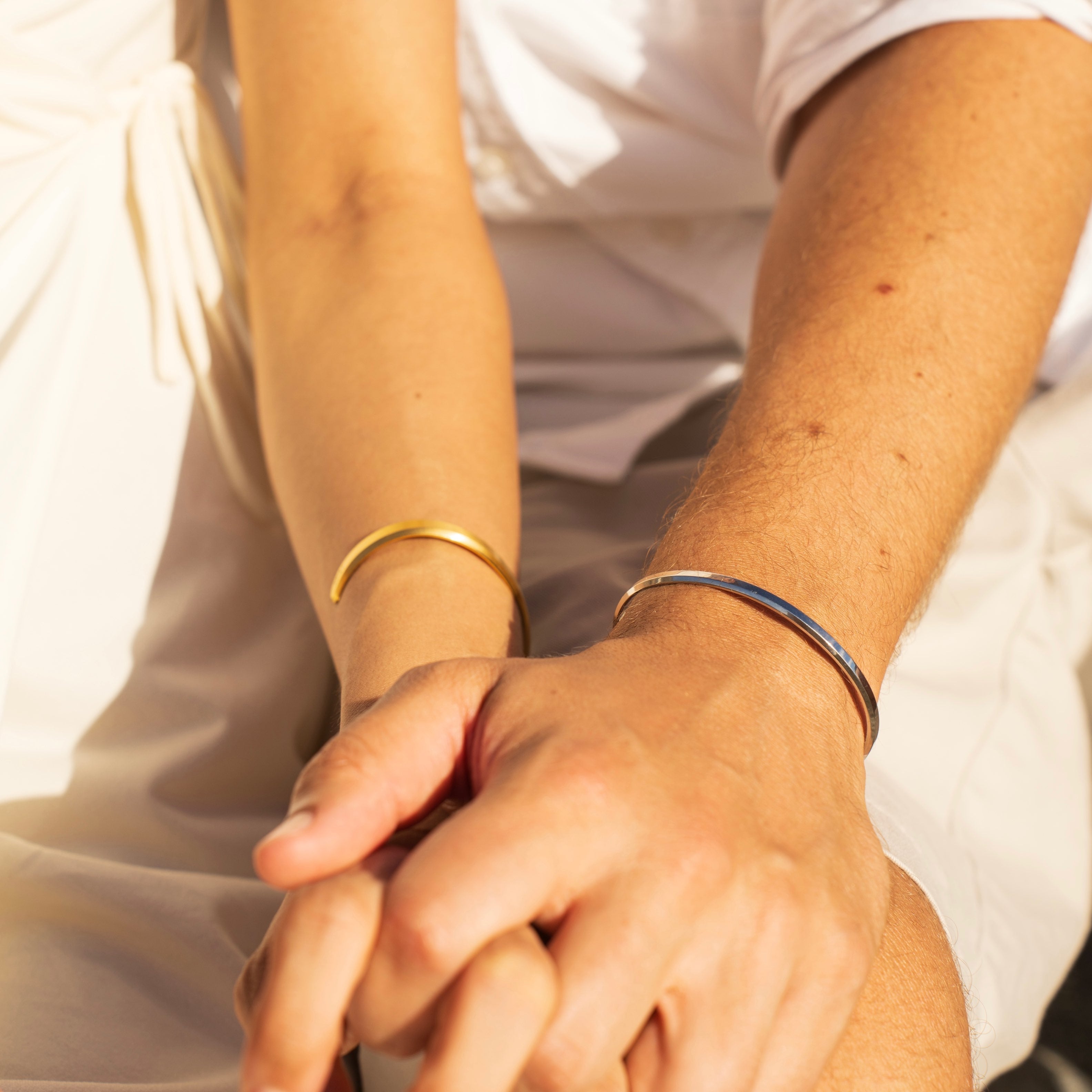 オーセンティック バングル スリム シルバー - MK&T