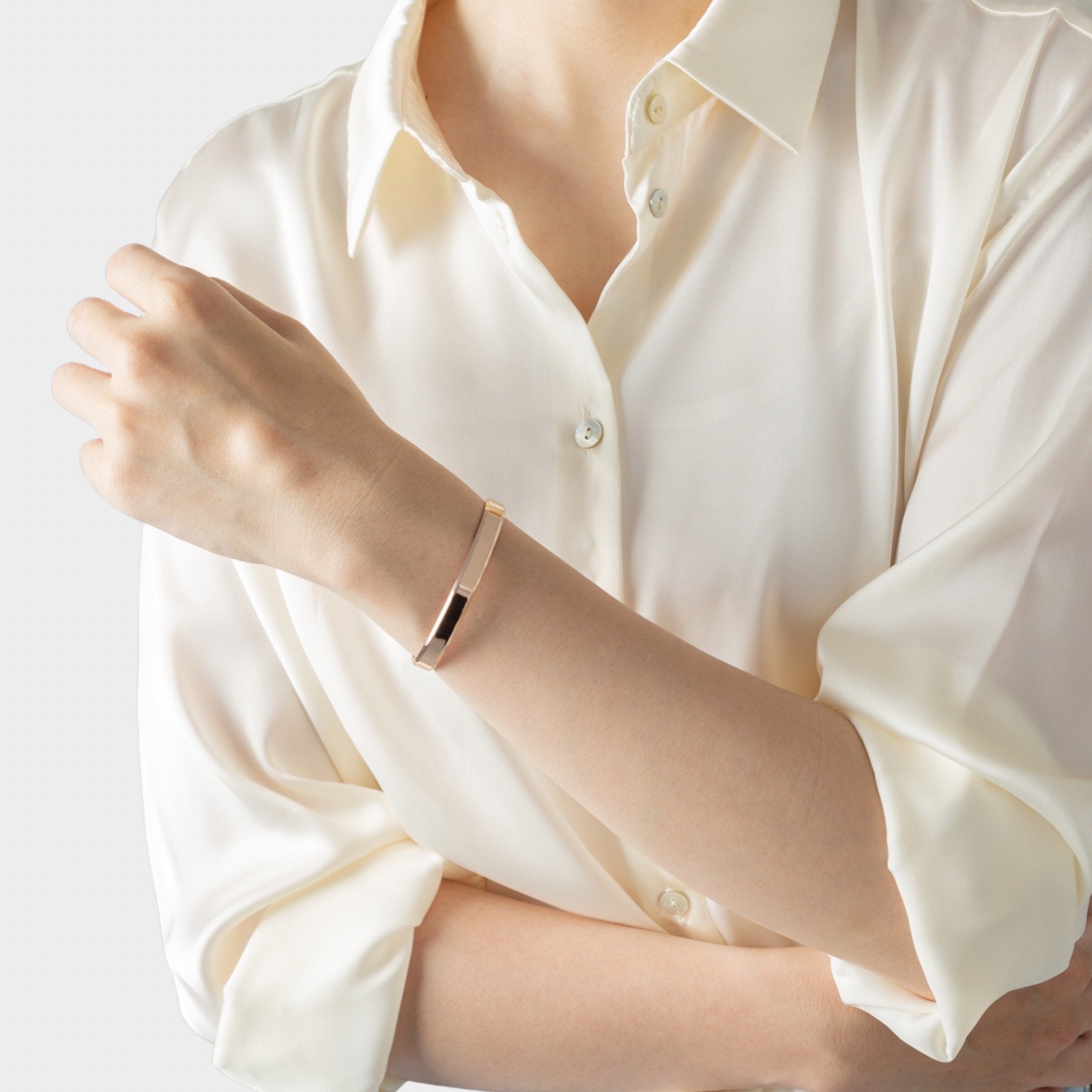 オーセンティック バングル ローズゴールド - MK&T