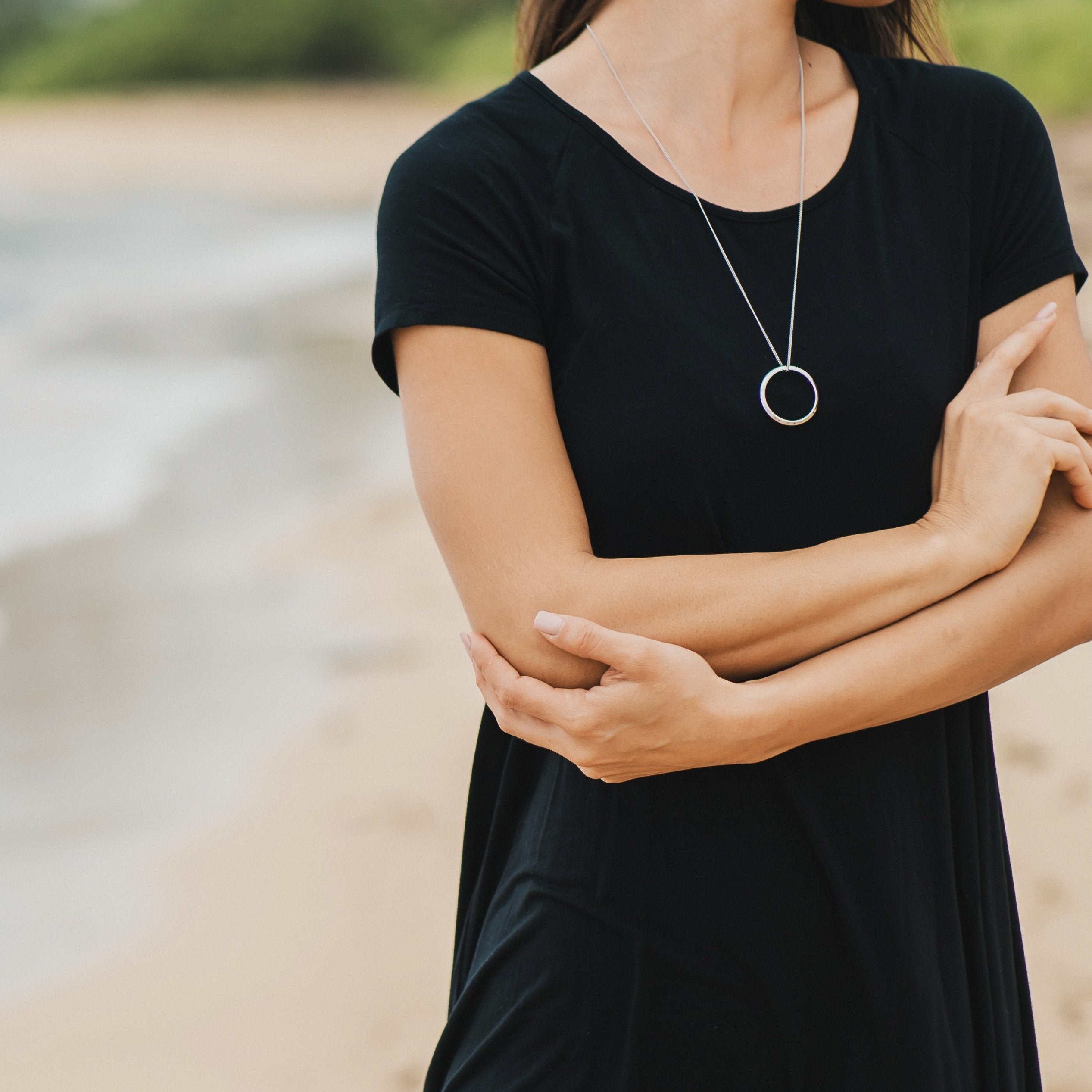 オープン サークル ペンダント シルバー - MK&T