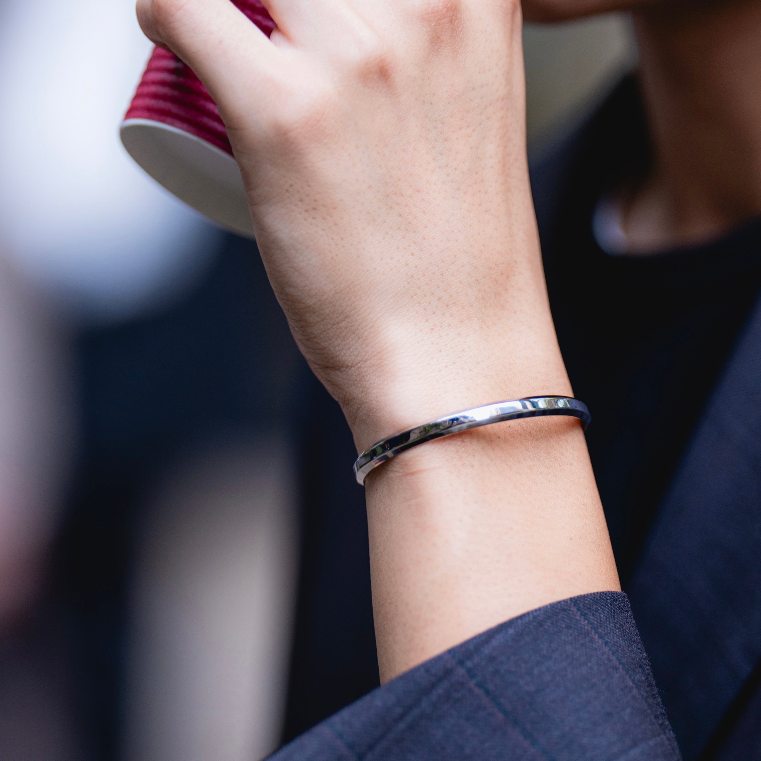 オーセンティック バングル クラシック シルバー