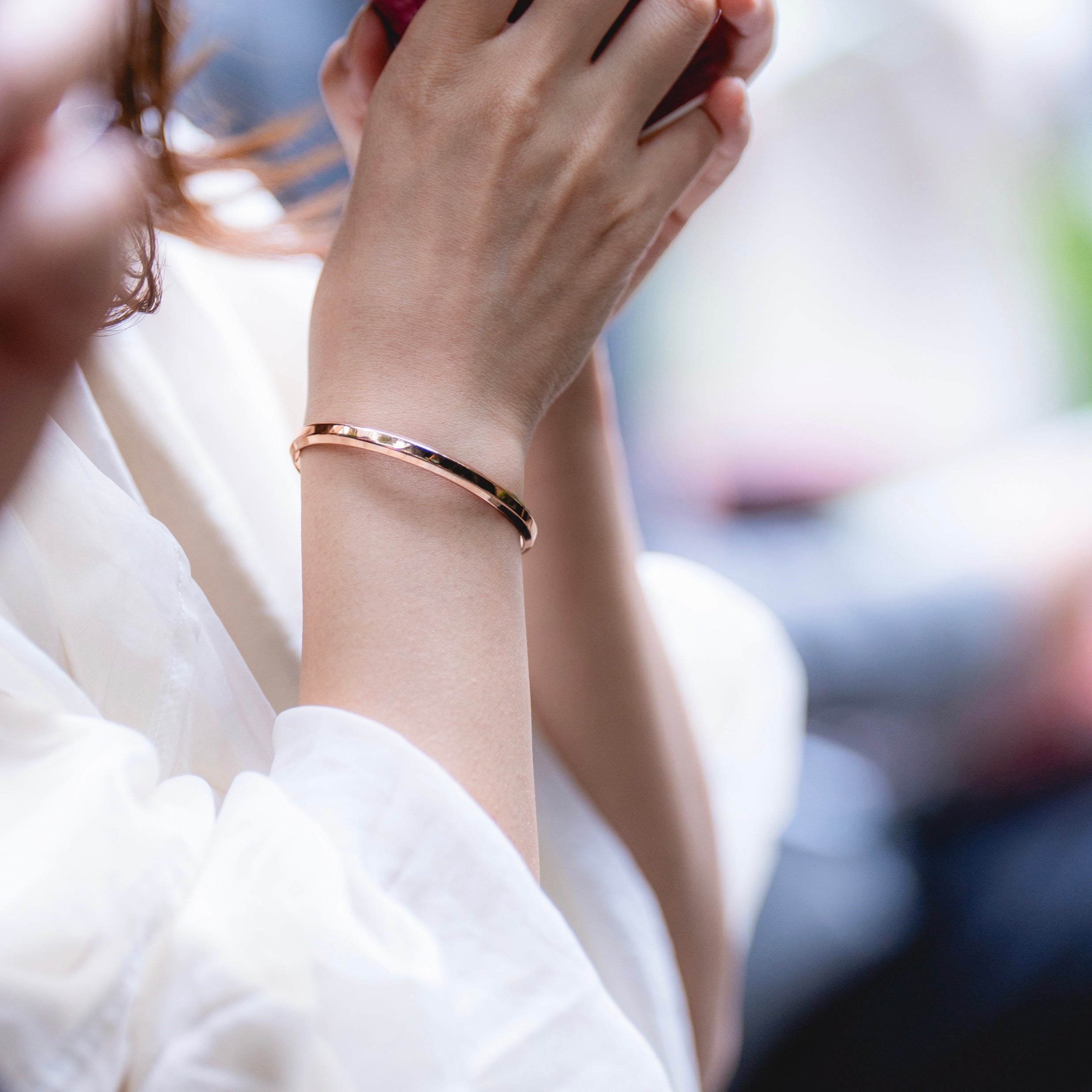 オーセンティック バングル クラシック ローズゴールド