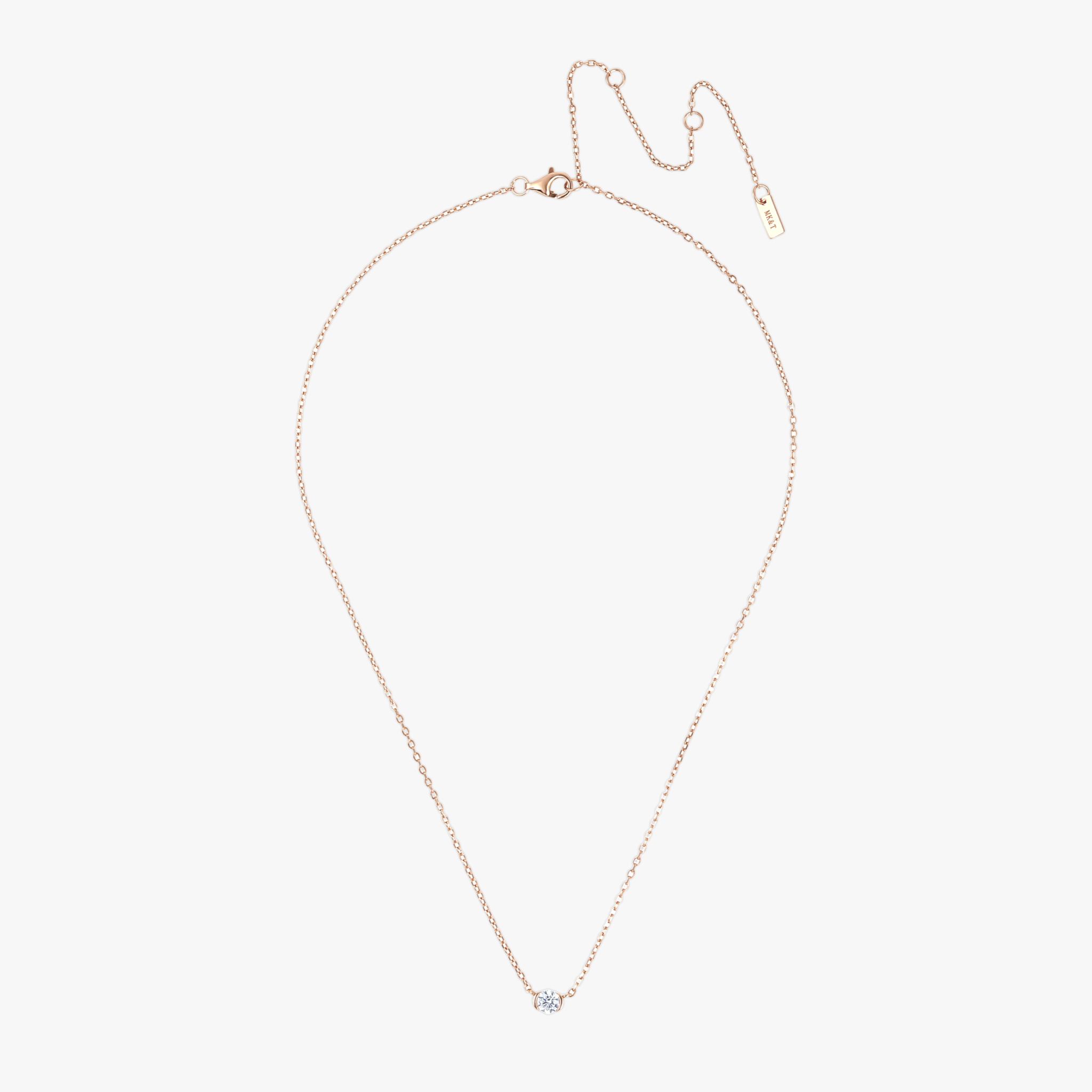 クリスタル ルミア ネックレス ローズゴールド