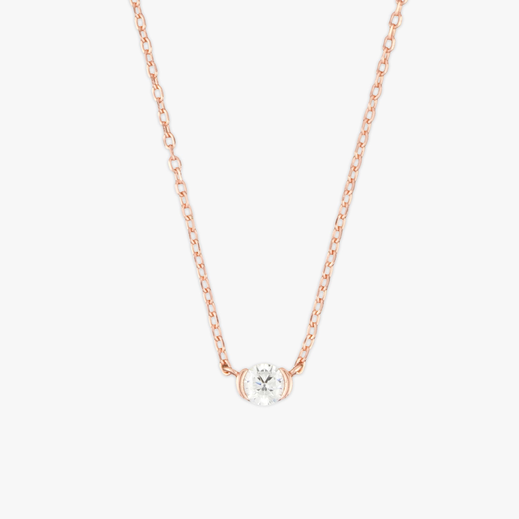 クリスタル ルミア ネックレス ローズゴールド