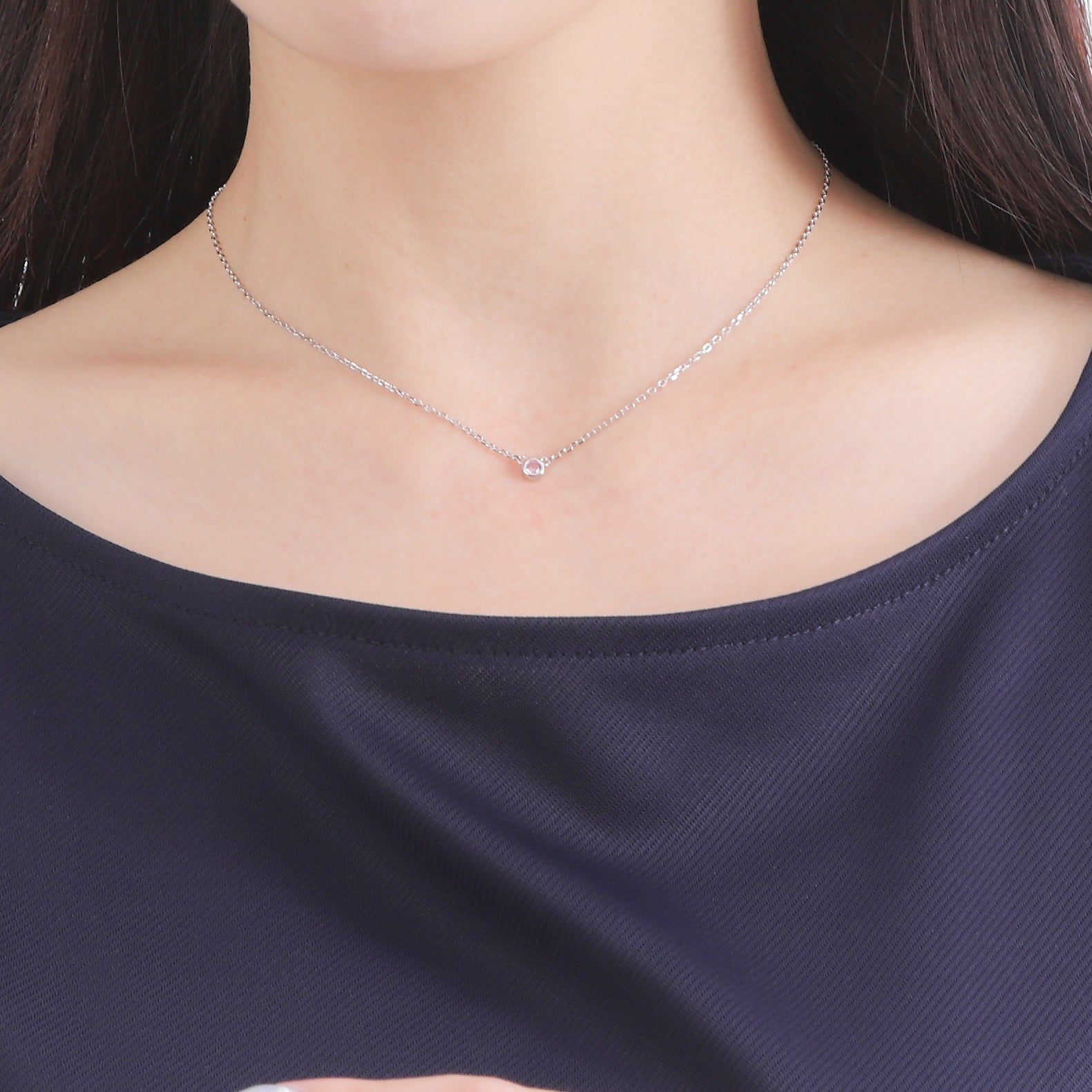 クリスタル プライム ネックレス ブロッサムピンク