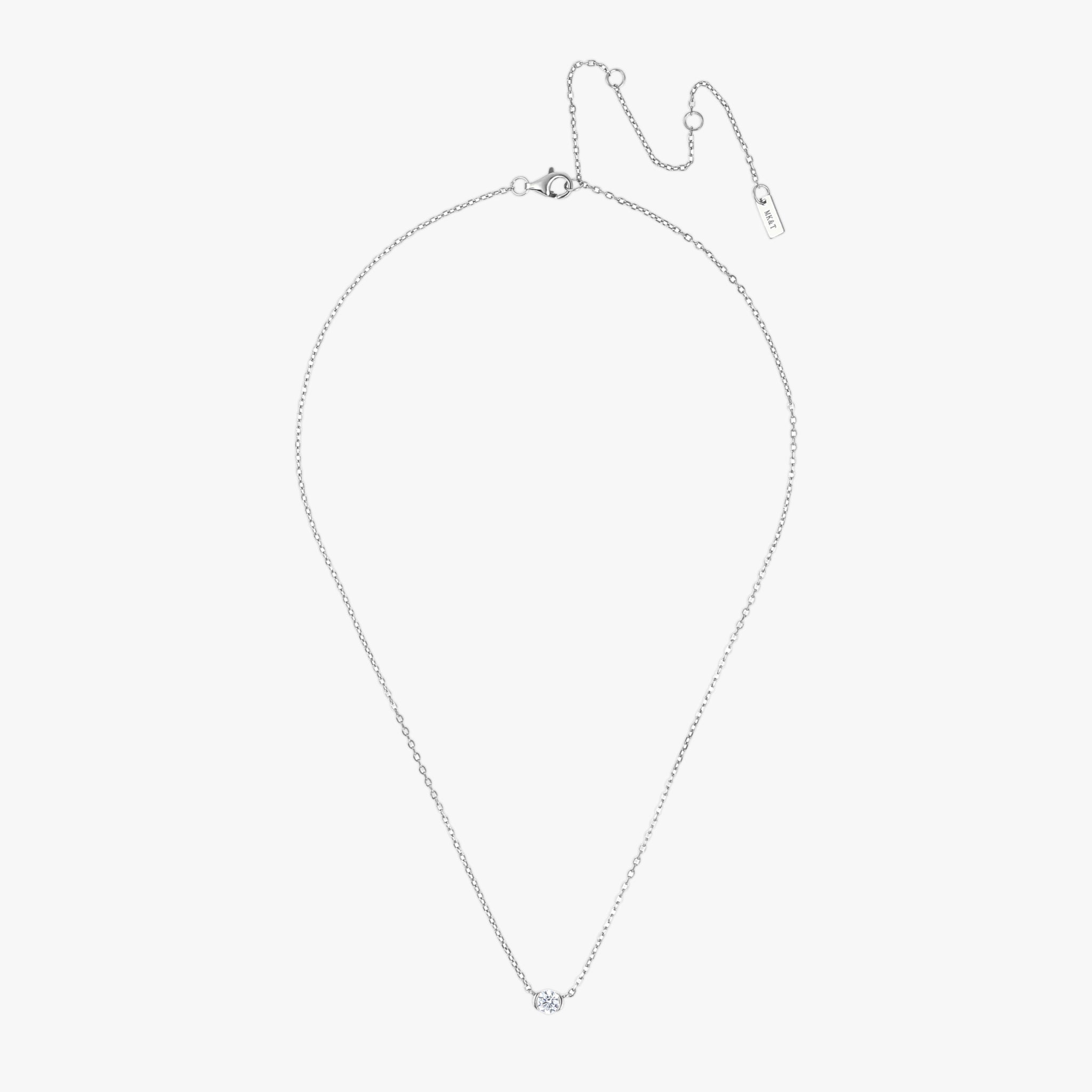 クリスタル ルミア ネックレス シルバー