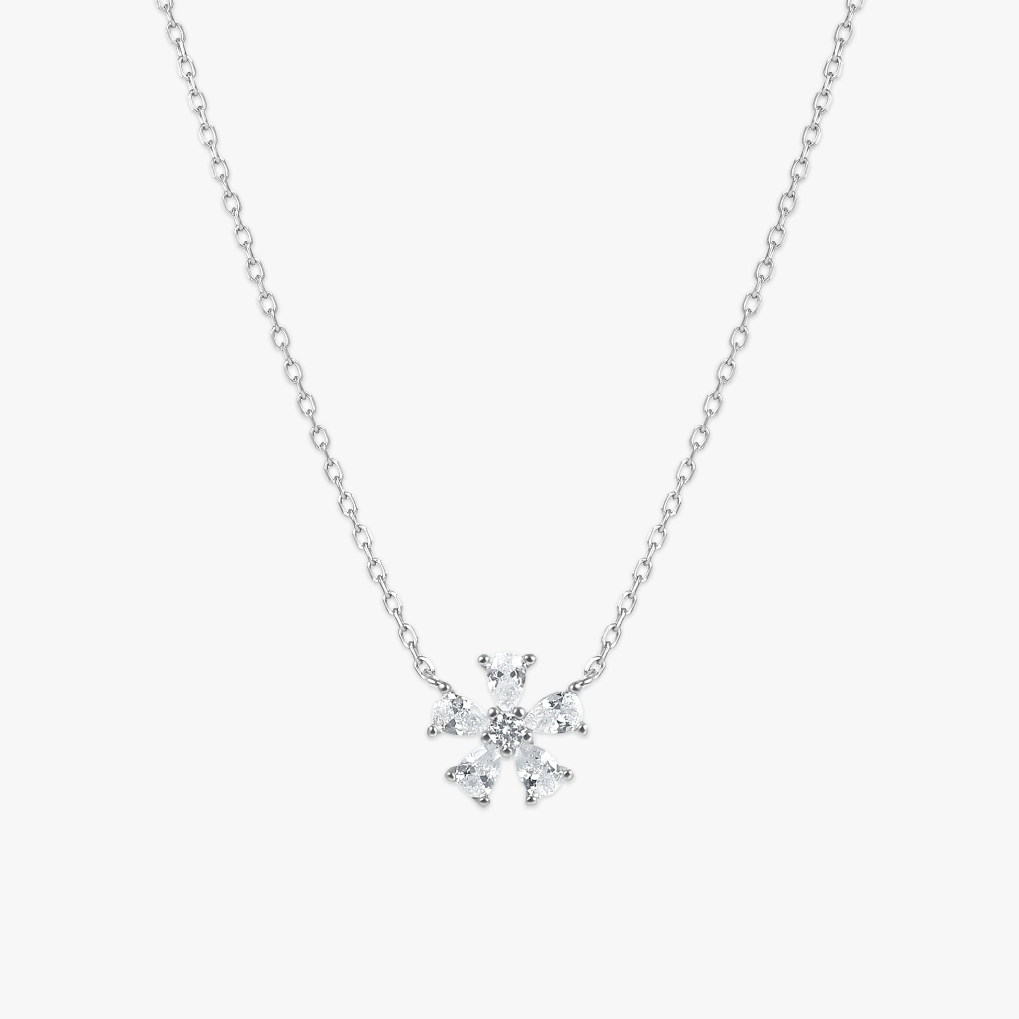 クリスタル フローラ ネックレス