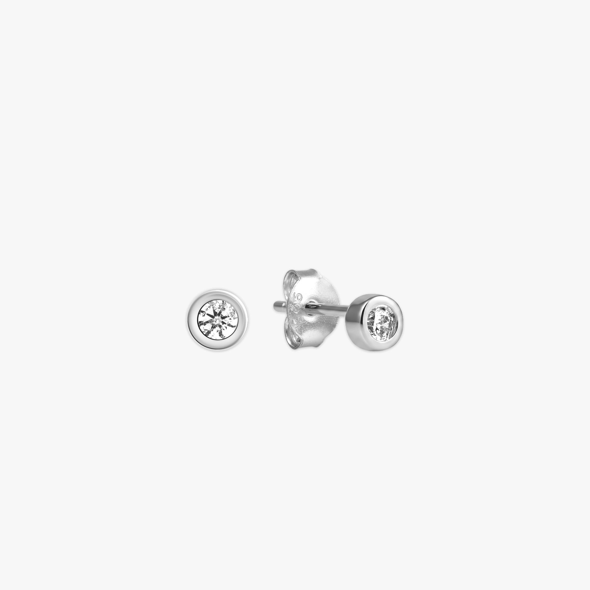 クリスタル プライム ピアス シルバー