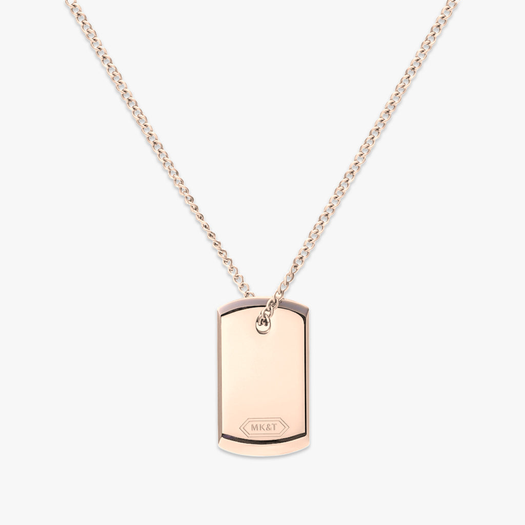 Dog tag deals rose gold